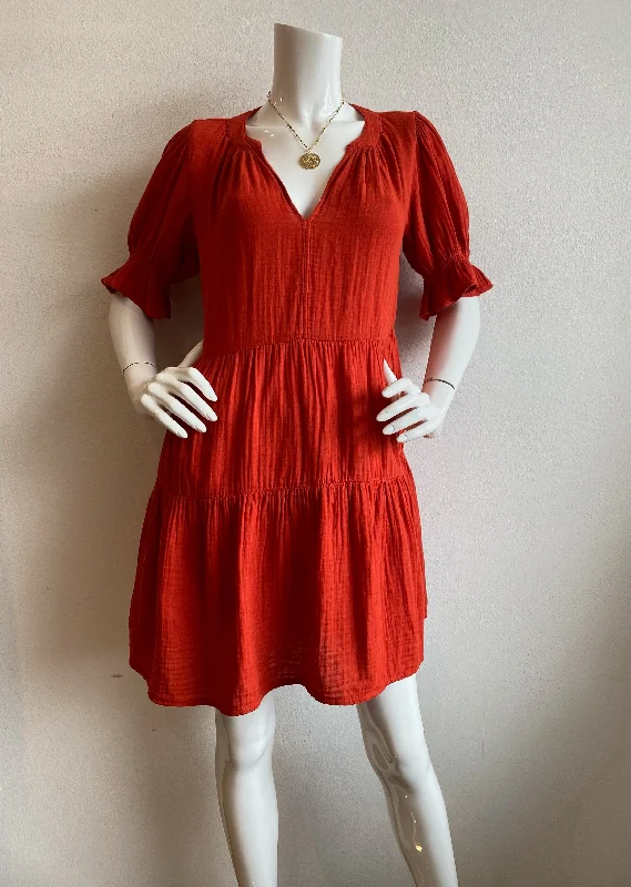 Velvet - Clarissa Tiered Dress - Cherry