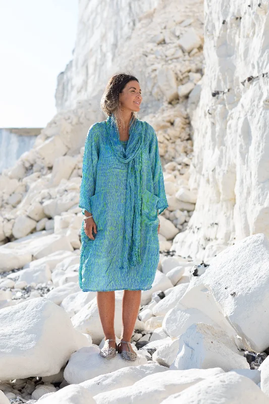 Turquoise Shibori