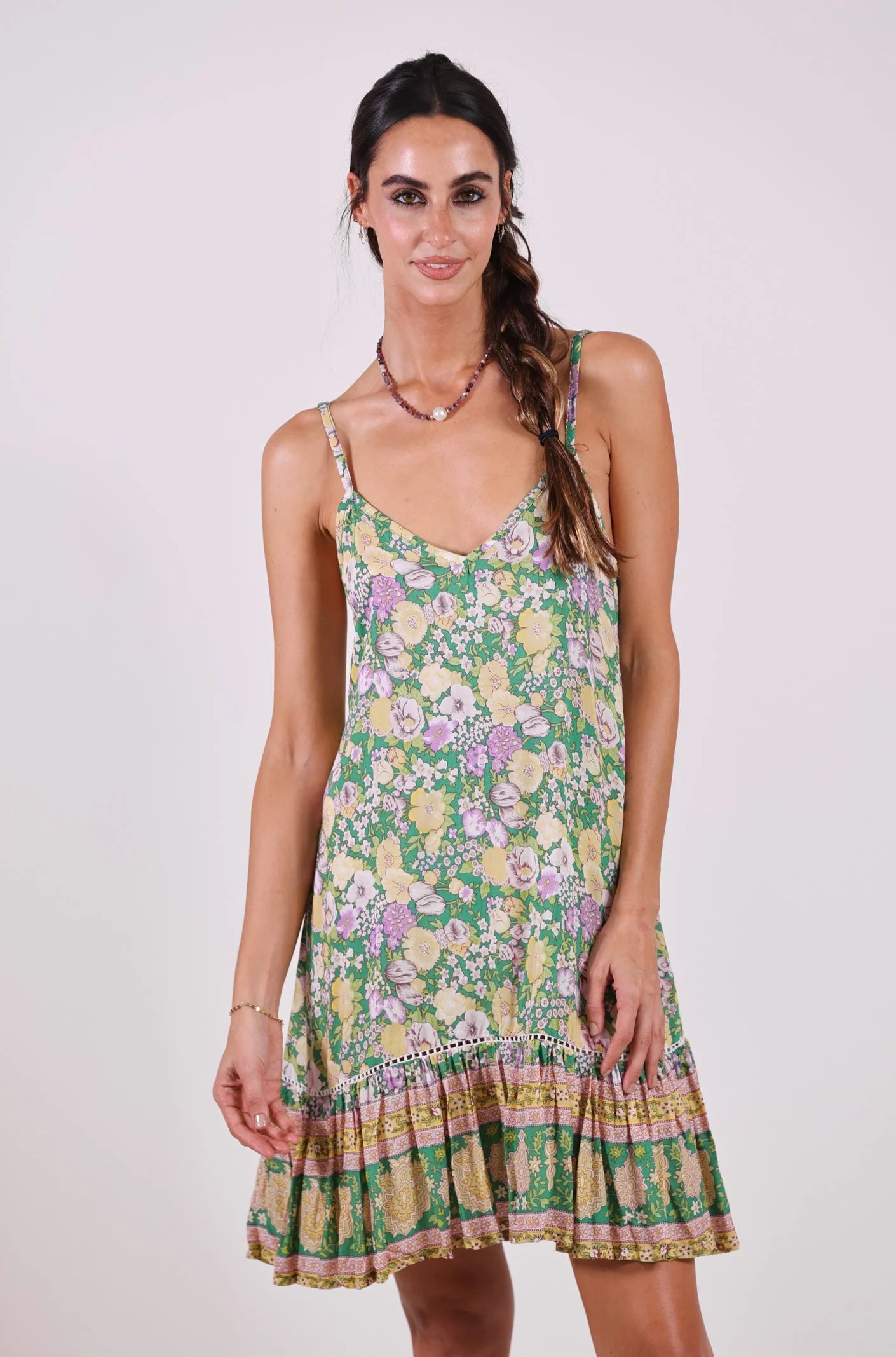 Sea Lustre - Daytripper Mini Slip Dress - Cayman