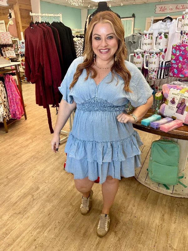 SY6422 Lt Blue Dress