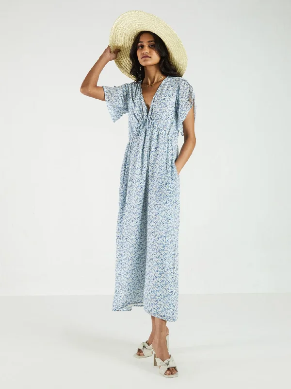 You and I Dress, Forget Me Not Print