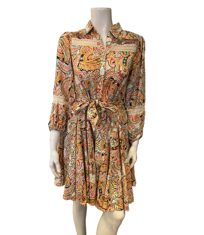 Hale Bob - Keana 3/4 Sleeve Dress - Ivory