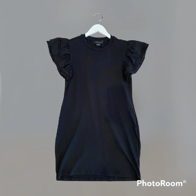Sanctuary - Ruffle Eyelet Dress - Black