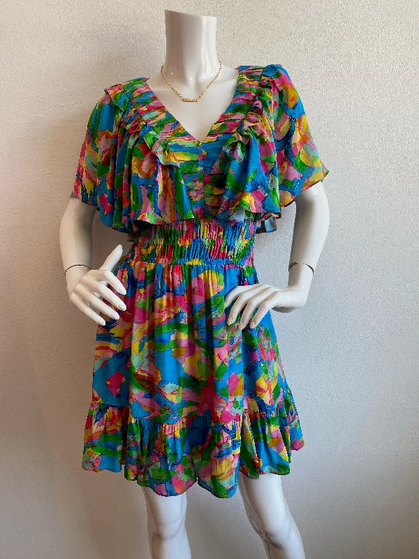 Gilner Farrar - Desiree Dress - Brushstroke Floral