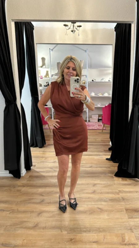 Champagne Toast Rust Dress