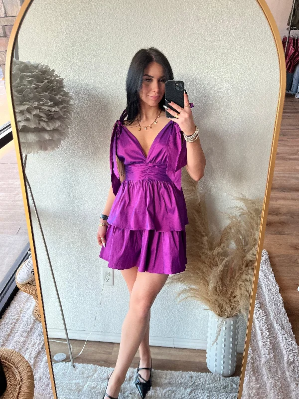 Iris Dress in Purple
