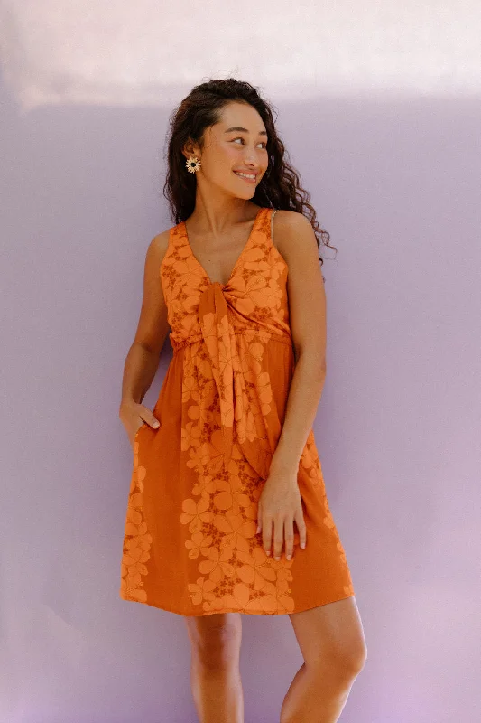 Mini Dora Dress in Wild Hibiscus