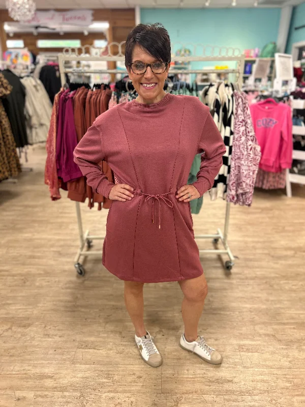 C4103 Rose clay dress