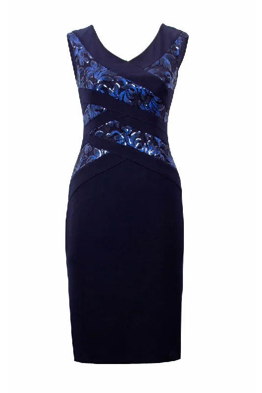 Joseph Ribkoff Dress Style 223729 - Midnight Blue