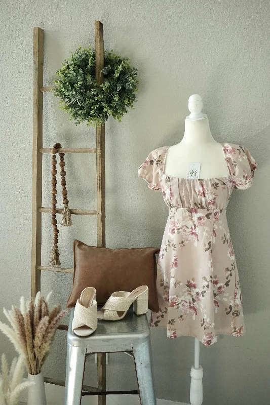 Vanessa Back-Tie Floral Dress