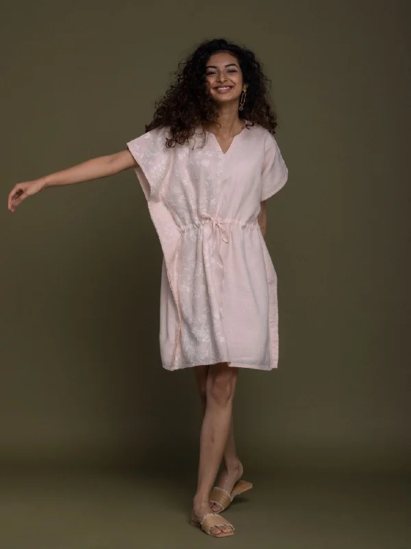 August Breeze Kaftan Dress, Ice Pink