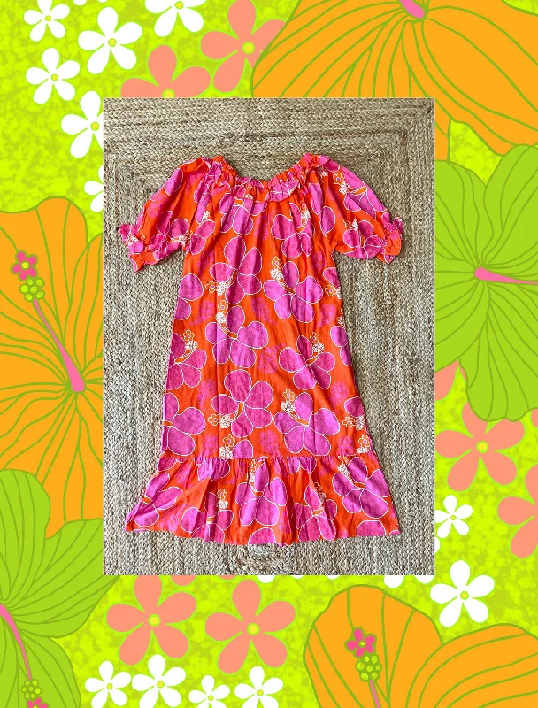 Puanani Dress in Hibiscus Paisley