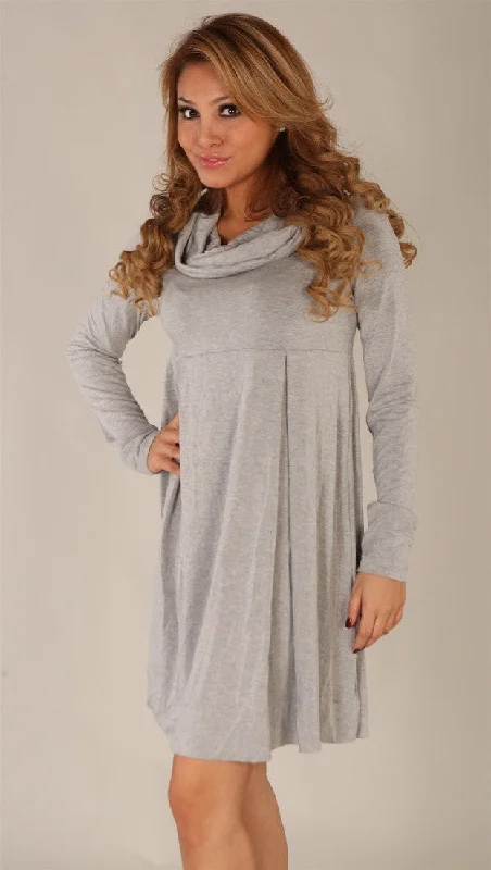 Vintage Havana Cowl Neck Dress Grey