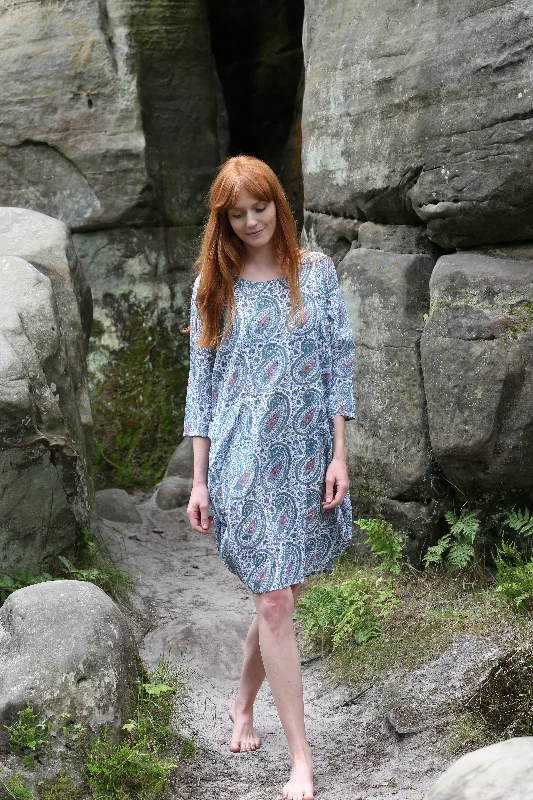 Roshan Dress Hand Block Printed in Pure Cotton