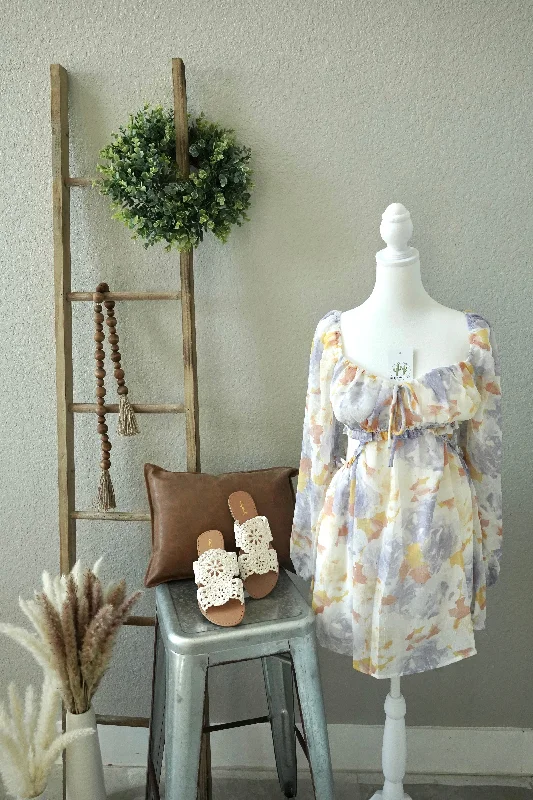 Kelly Pastel Ruffle Dress