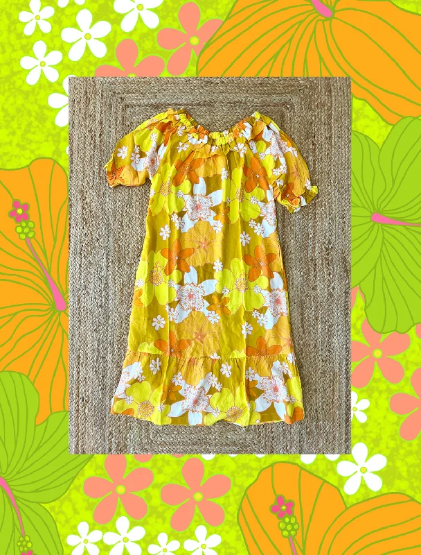 Puanani Dress in Golden Ihi