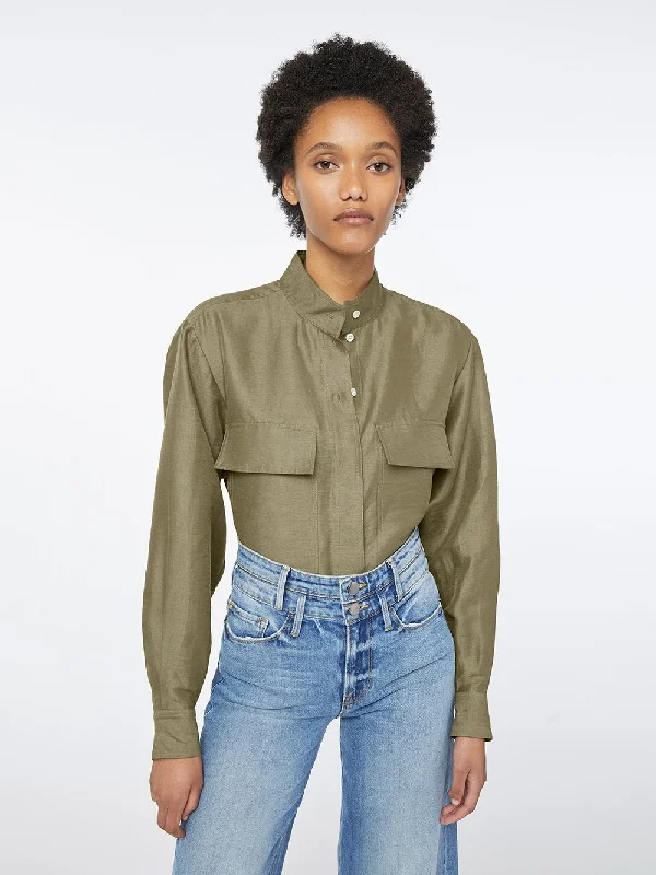 Clean Safari Shirt -- O/D Cozy Linen Short Shirt