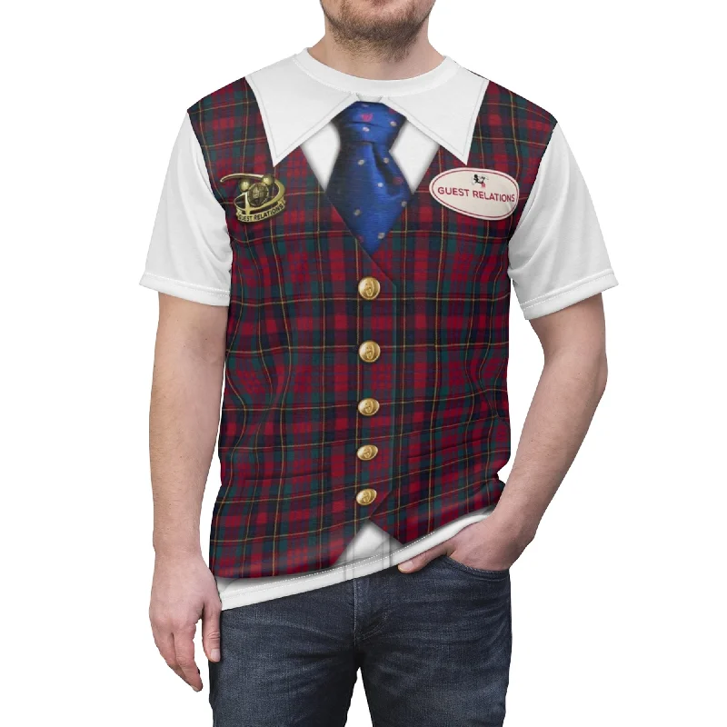 Disney Guest Relations Outfit Shirt, Disney Cast Member Costume Fashionable Short Sleeve Shirt