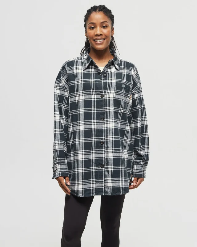 Fernwood Flannel Shirt Soft Flowing Short Shirt