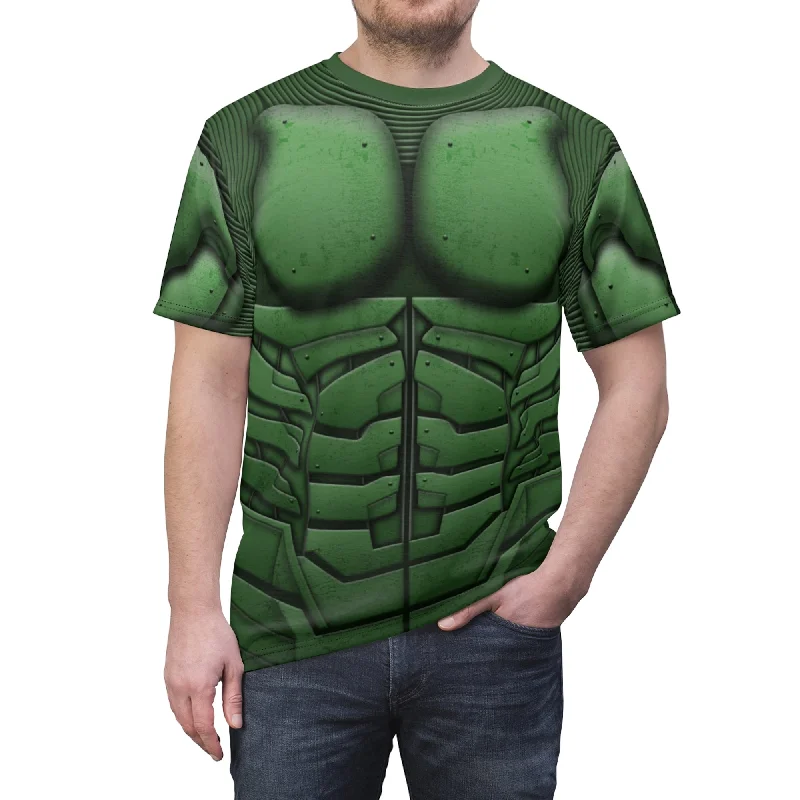 Green Goblin Shirt, Disney Marvel Avengers Cosplay Costume Trendy Short Sleeve Blouse