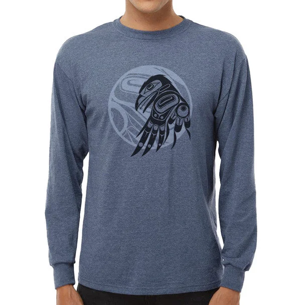 Native Northwest Long Sleeve Raven Moon Shirt By Allan Weir Comfortable Graphic Short Sleeve