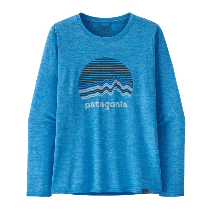 Patagonia Long-Sleeved Capilene Cool Daily Graphic Shirt Womens Classic Basic Short Shirt