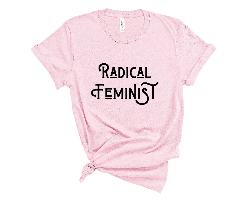 Radical Feminist Unisex Shirt Elegant Button-Down Short Shirt