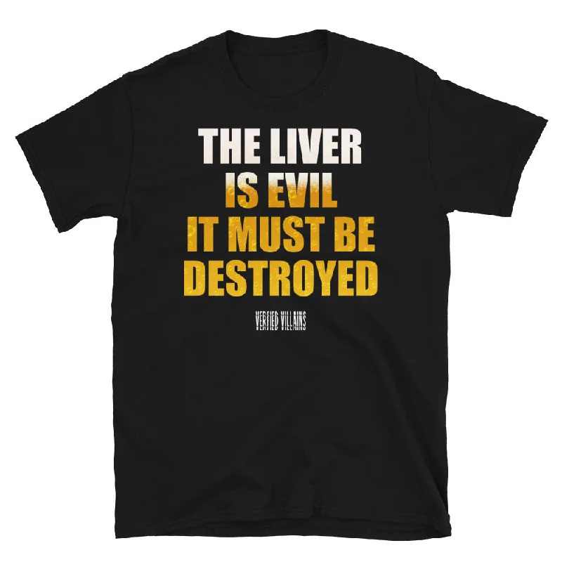 Shirt - Unisex: Verified Villains - Evil Liver Comfortable Short Sleeve Tunic