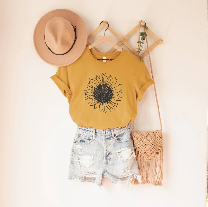 Sunflower Shirt *final sale* Casual Boxy Short Shirt