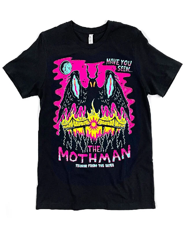 The Mothman Unisex Shirt Cozy Printed Short Shirt