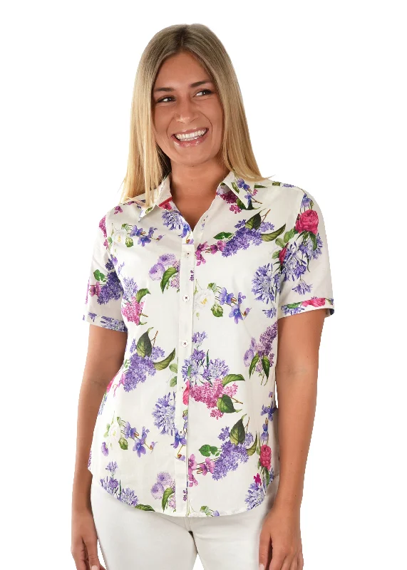 Thomas Cook Ladies Taleyah Short Sleeve Shirt - T1S2113040 Casual Ruffle Short Shirt