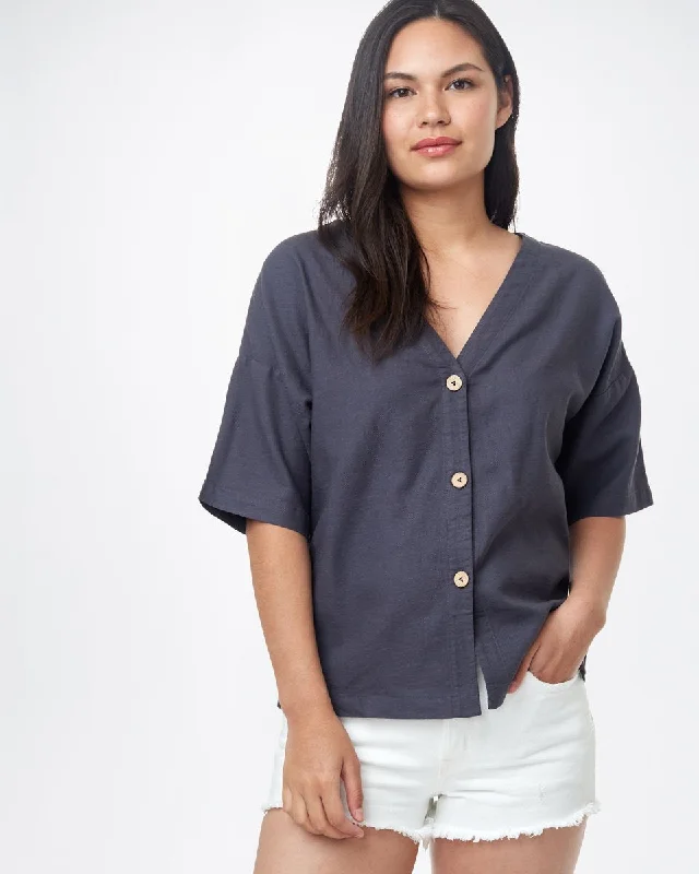 Market Shirt Casual Button-Up Short Tee