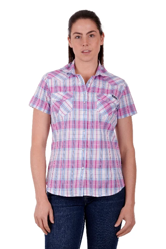 Wrangler Ladies Sanda S/S Shirt - Multi - X3S2132507 Stylish Casual Short Tee