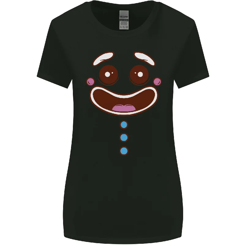 A Gingerbread Man Womens Wider Cut T-Shirt Wool Fabric Cashmere Fabric Tweed Fabric