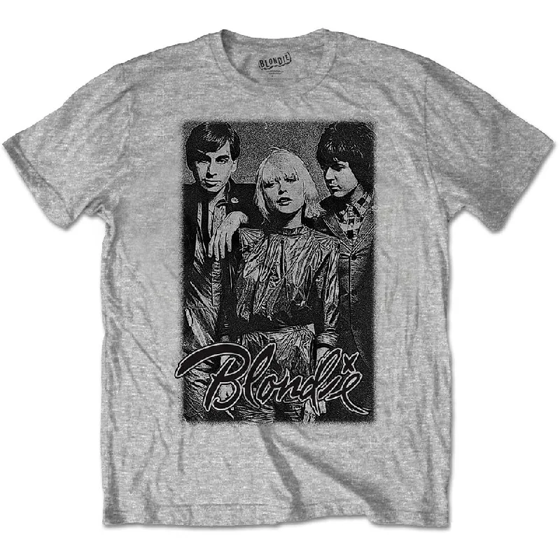 Blondie | Official Band T-Shirt | Band Promo Houndstooth Herringbone Solid