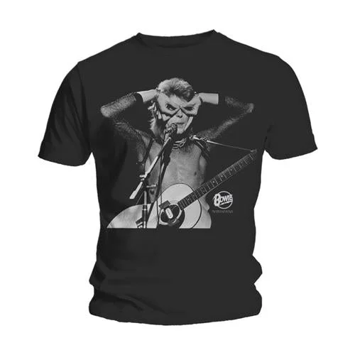 David Bowie | Official Band T-Shirt | Acoustics Front Pockets Side Pockets Patch Pockets