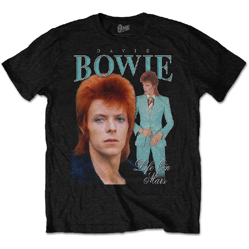 David Bowie | Official Band T-Shirt | Life on Mars Homage Layered Multi-layer Single Layer