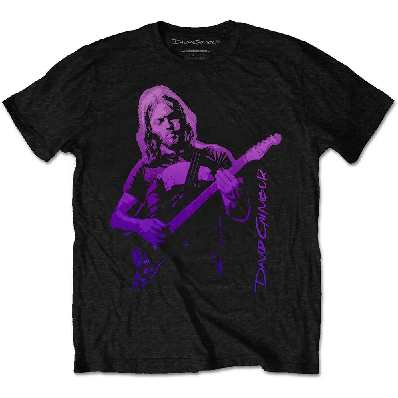 David Gilmour | Official Band T-Shirt | Pig Gradient Plaid T-Shirt Polka Dot Checkered