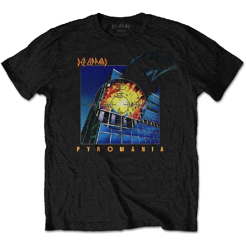 Def Leppard | Official Band T-Shirt | Pyromania Handmade Hand-knitted Hand-woven