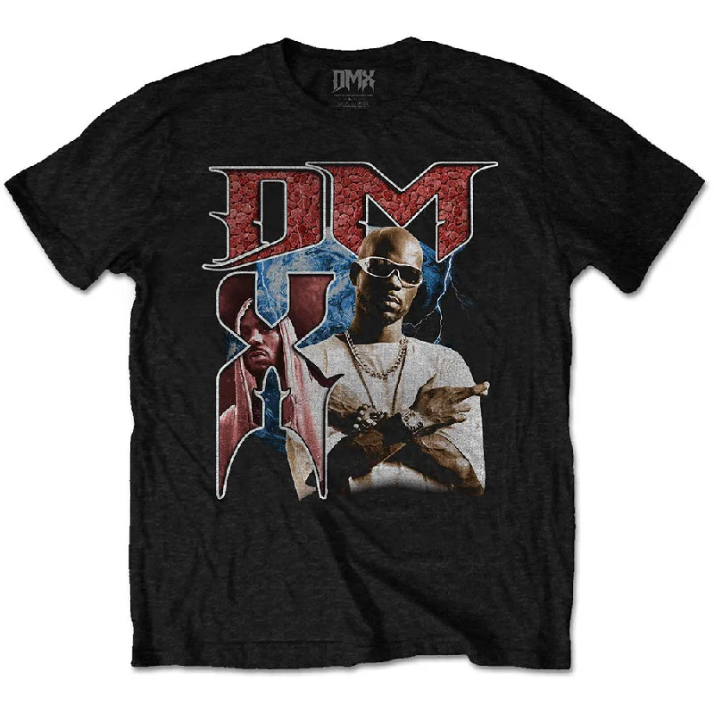 DMX | Official Band T-Shirt | Bootleg Red Fleece Nylon Spandex