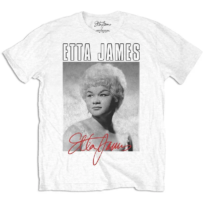 Etta James | Official Band T-Shirt | Portrait Seamless Knitted Crochet