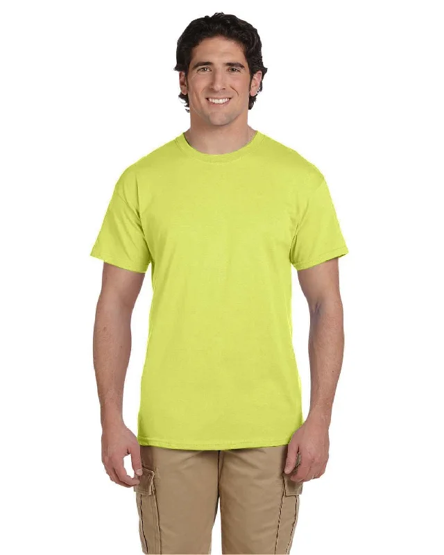 Fruit of the Loom 100% Cotton T-Shirt | Neon Yellow Nylon Fabric Polyester Fabric Spandex Fabric