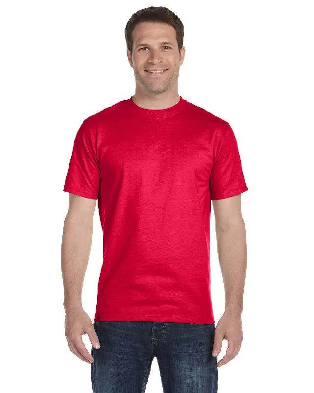 Gildan DryBlend 50/50 T-Shirt | Sprt Scarlet Red Fitted T-Shirt Seamless Stretchy