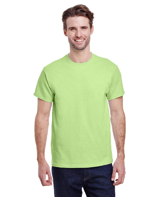 Gildan Ultra Cotton Heavyweight T-Shirt | Mint Green Graphic Embroidered Appliqued