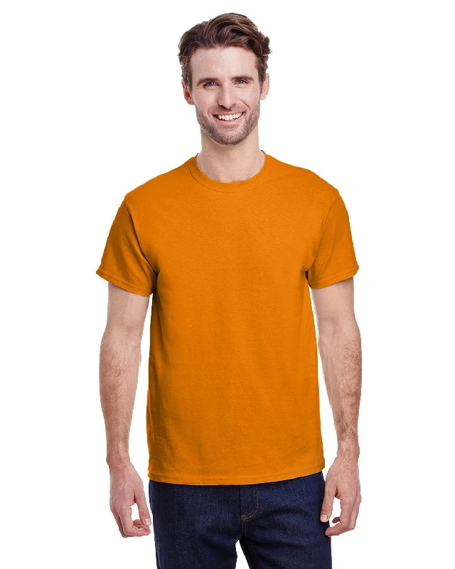 Gildan Ultra Cotton Heavyweight T-Shirt | S Orange Terry Blend Velvet Blend Canvas Blend