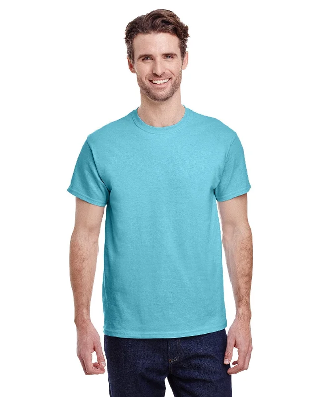 Gildan Ultra Cotton Heavyweight T-Shirt | Sky Elasticated Padded Insulated