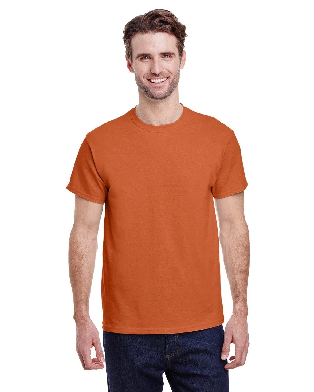 Gildan Ultra Cotton Heavyweight T-Shirt | T Orange Chenille Blend Fleece Blend Nylon Blend