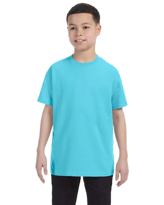 Gildan Youth Lightweight 100% Cotton T-Shirt | Sky Nylon Fabric Polyester Fabric Spandex Fabric