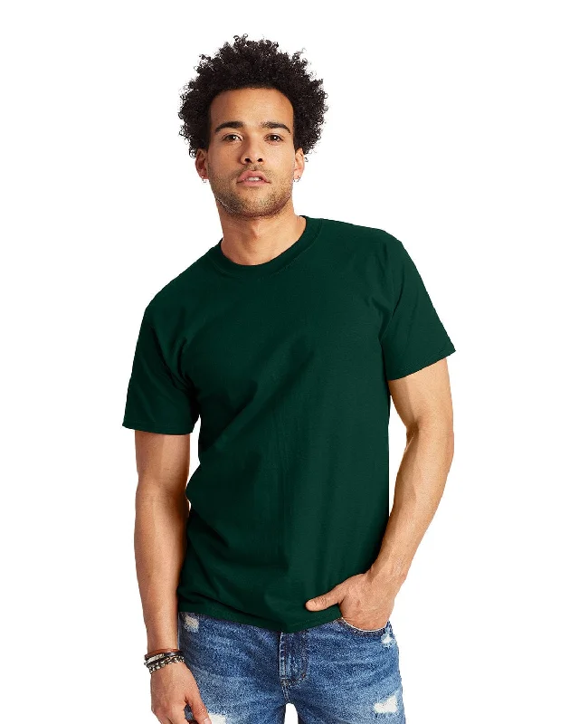 Hanes Beefy-T T-Shirt | Deep Forest Oversized T-Shirt Spandex breathable