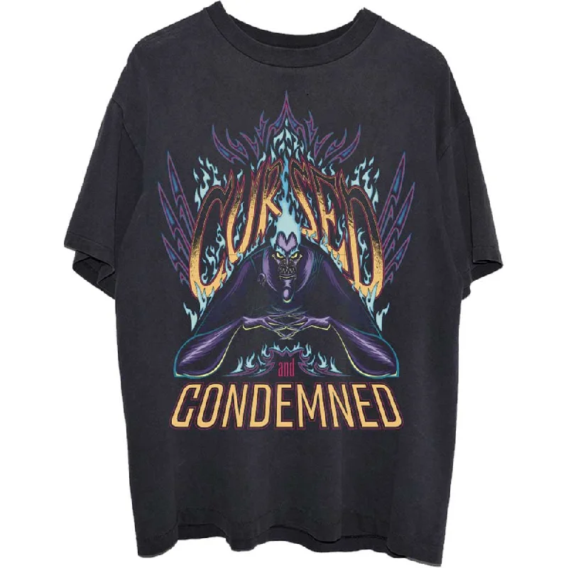 Disney | Official Band T-Shirt | Hercules Hades Cursed Ribbed Striped Patterned